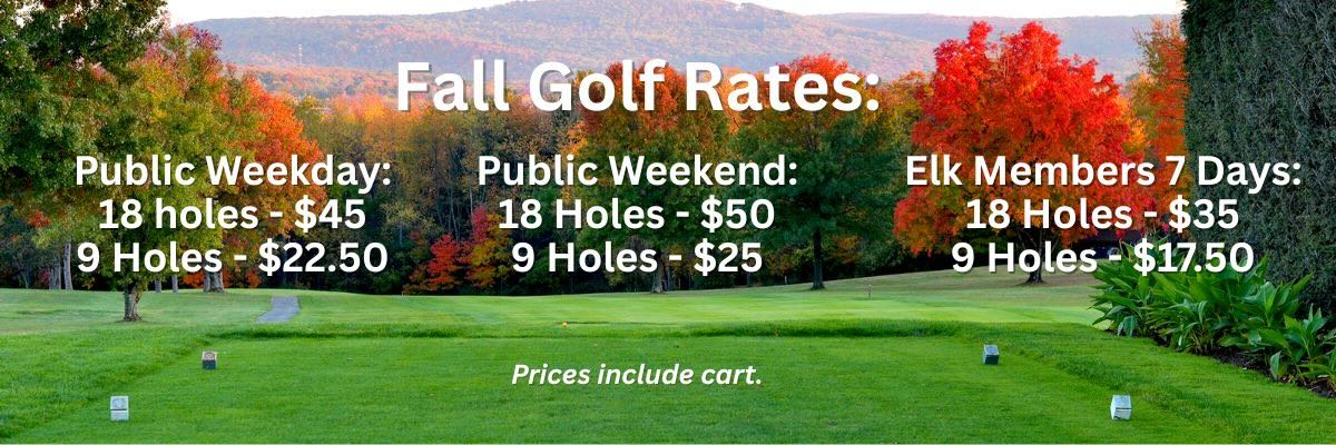 fall golf rates